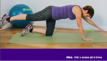 a person doing a plank on a yoga mat