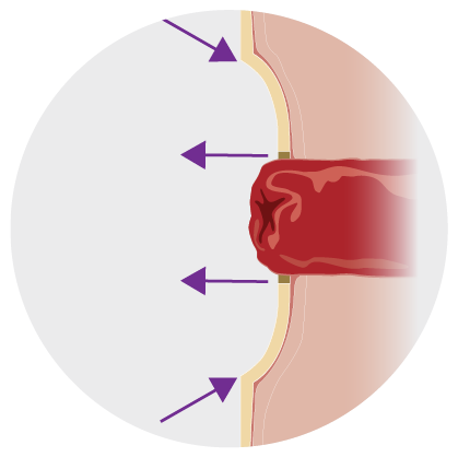 Better seal with convexity